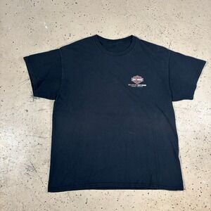 2000s Harley Davidson Wildcat London KY Black Graphic T-Shirt XL
